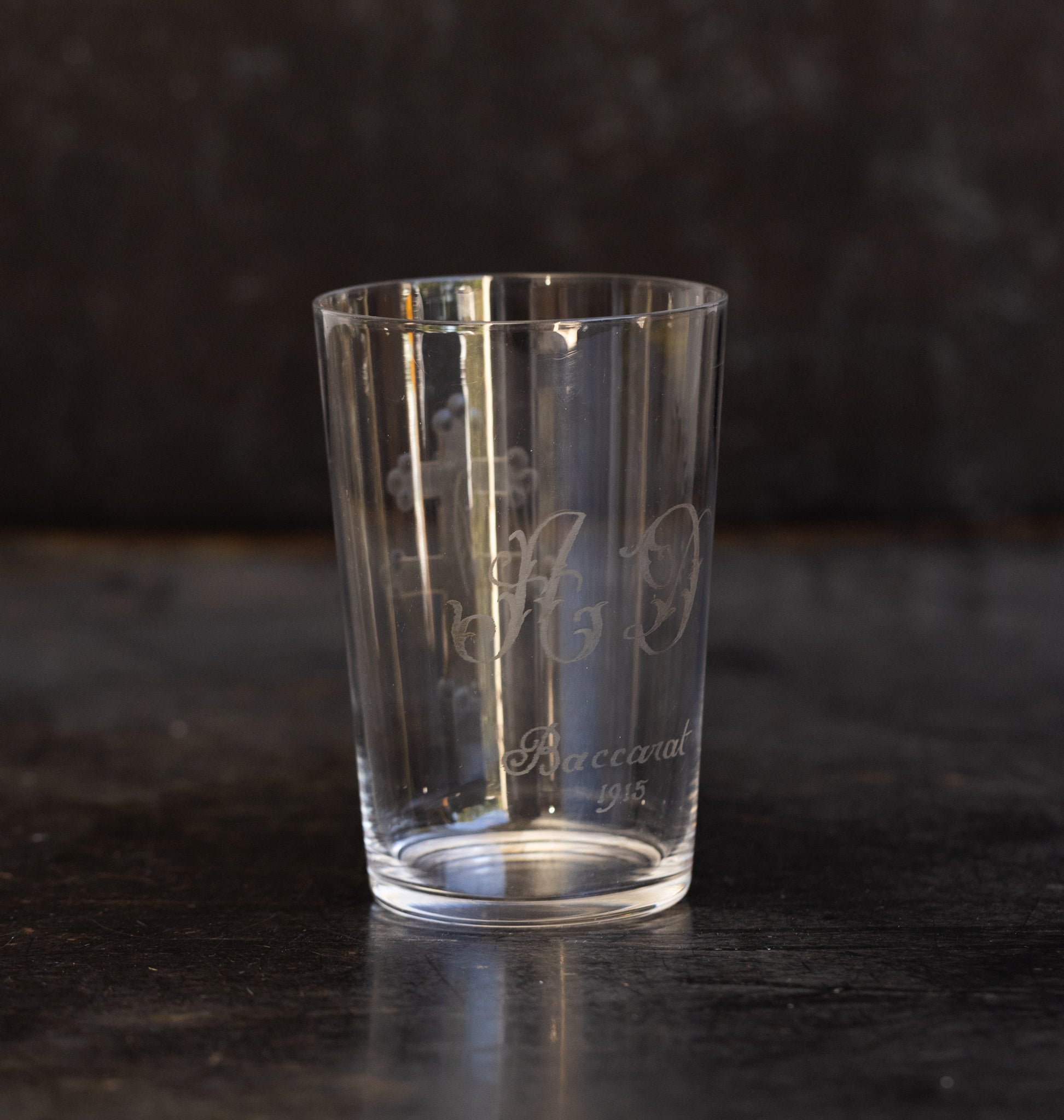 Baccarat Engraved Tumbler | 1915 - elsie green - The French Kitchen