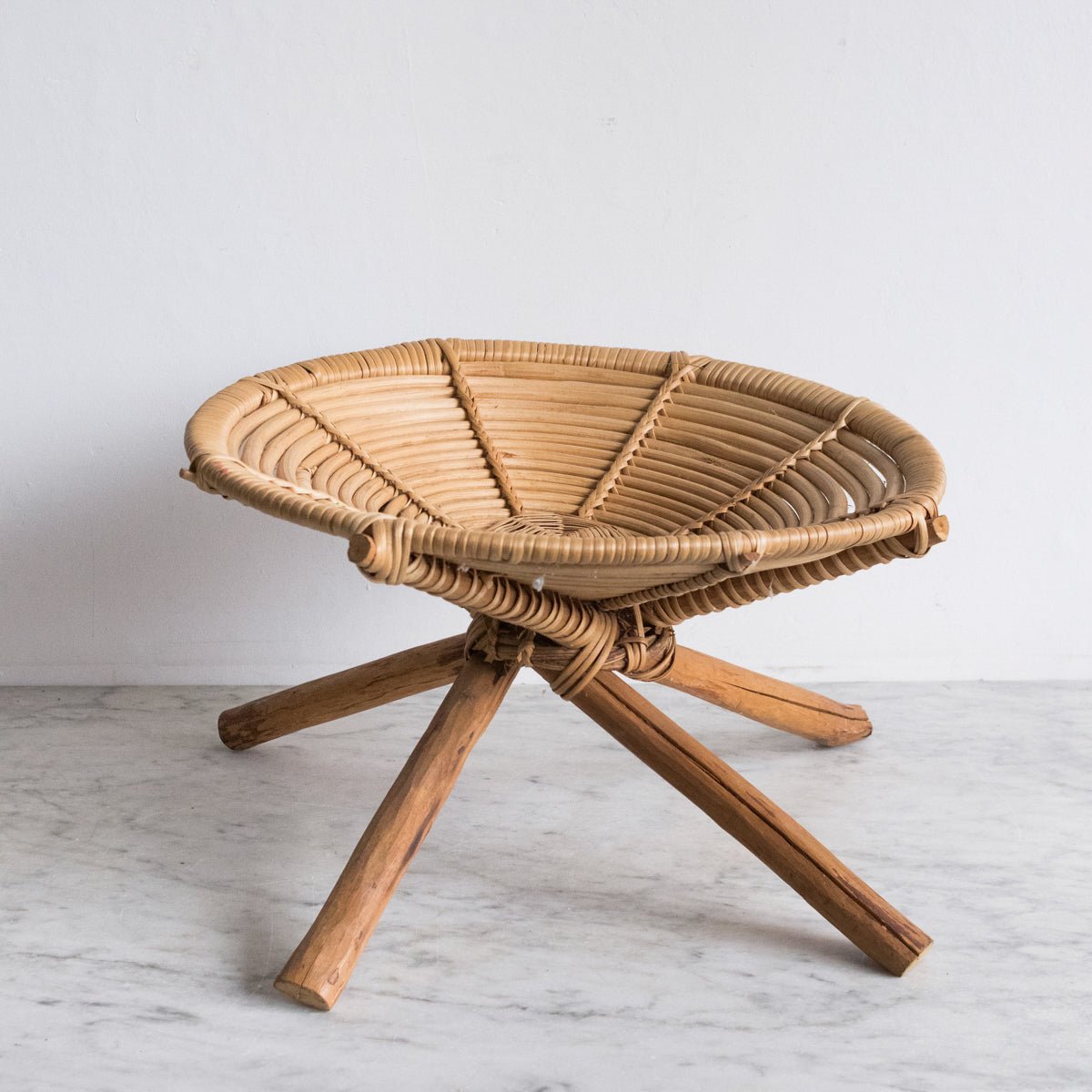 Bamboo Pedestal Bowl - elsie green - decor