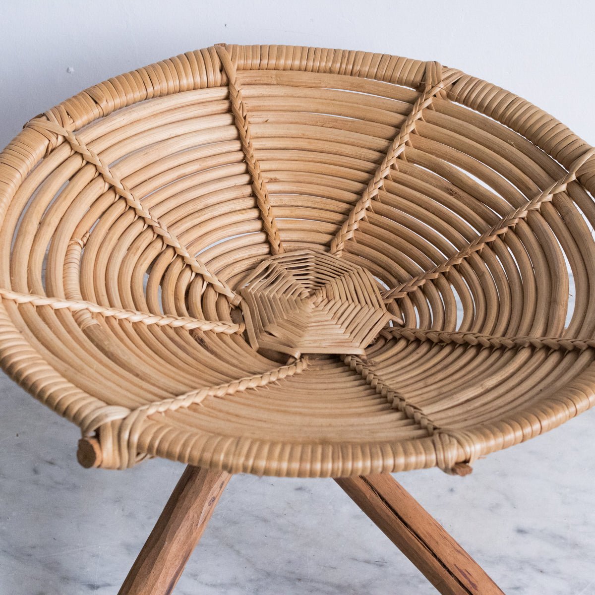 Bamboo Pedestal Bowl - elsie green - decor