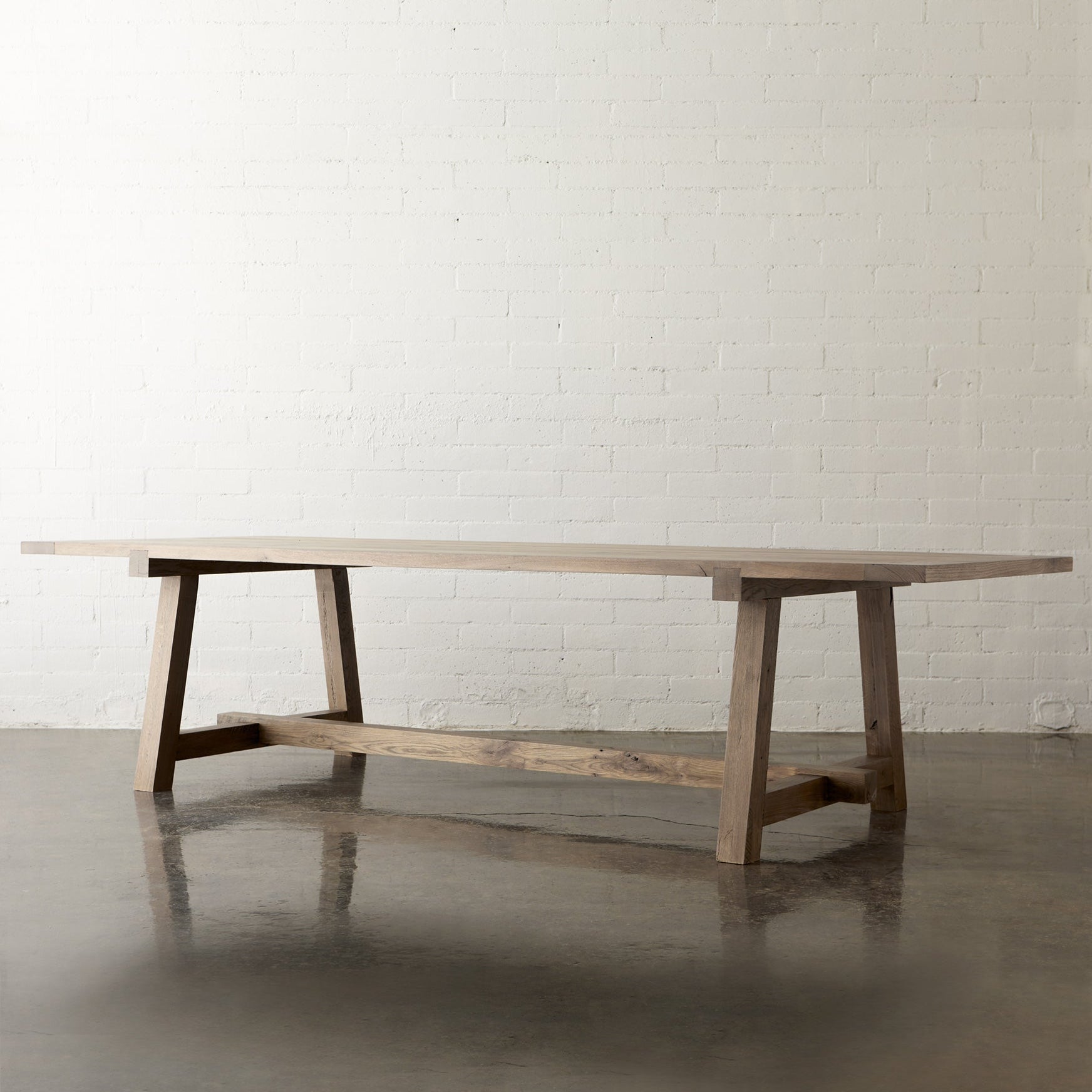 Barn - to - Table Reclaimed Oak Farm Table - elsie green - reclaimed wood furniture