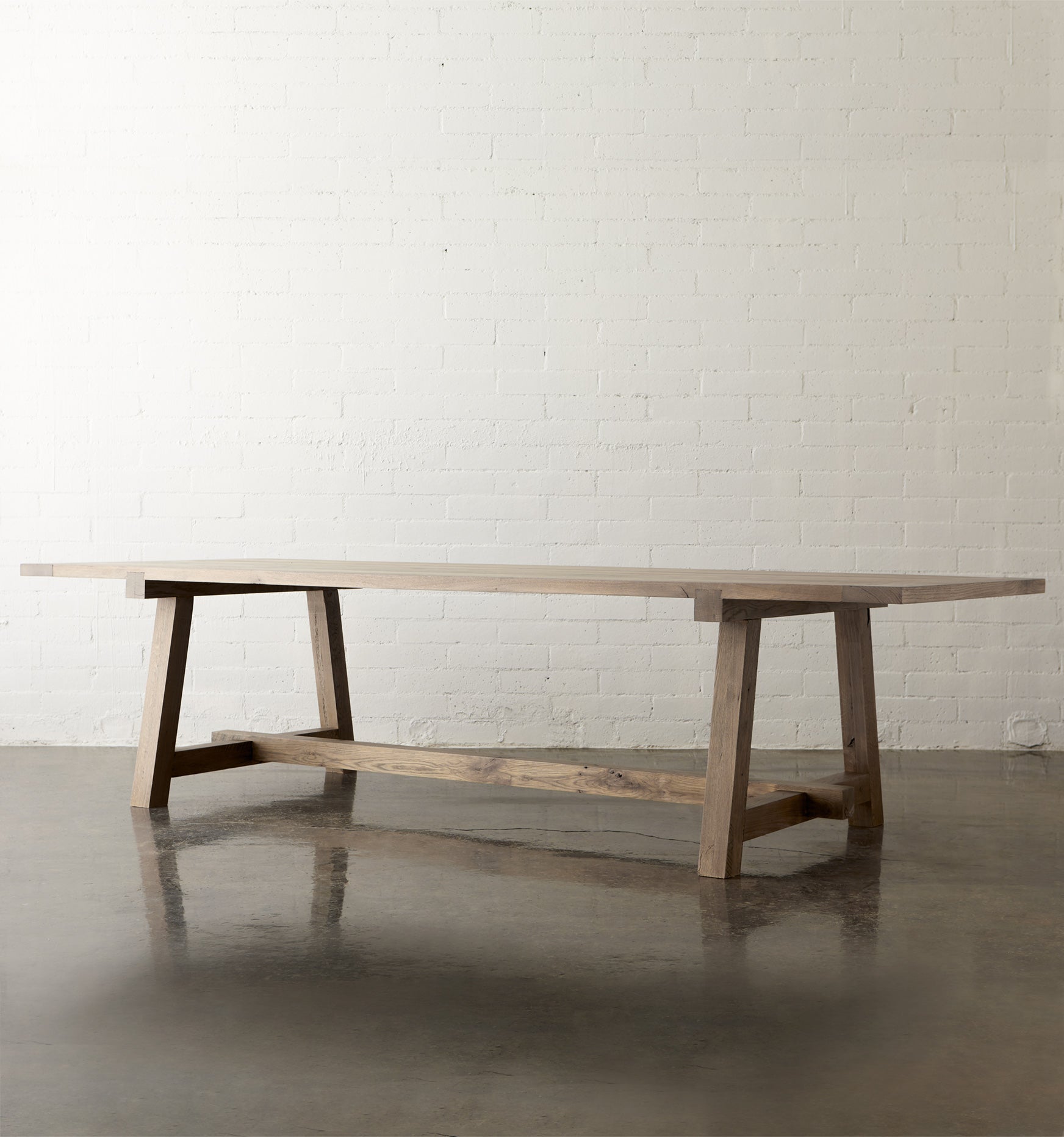 Barn - to - Table Reclaimed Oak Farm Table - elsie green - reclaimed wood furniture