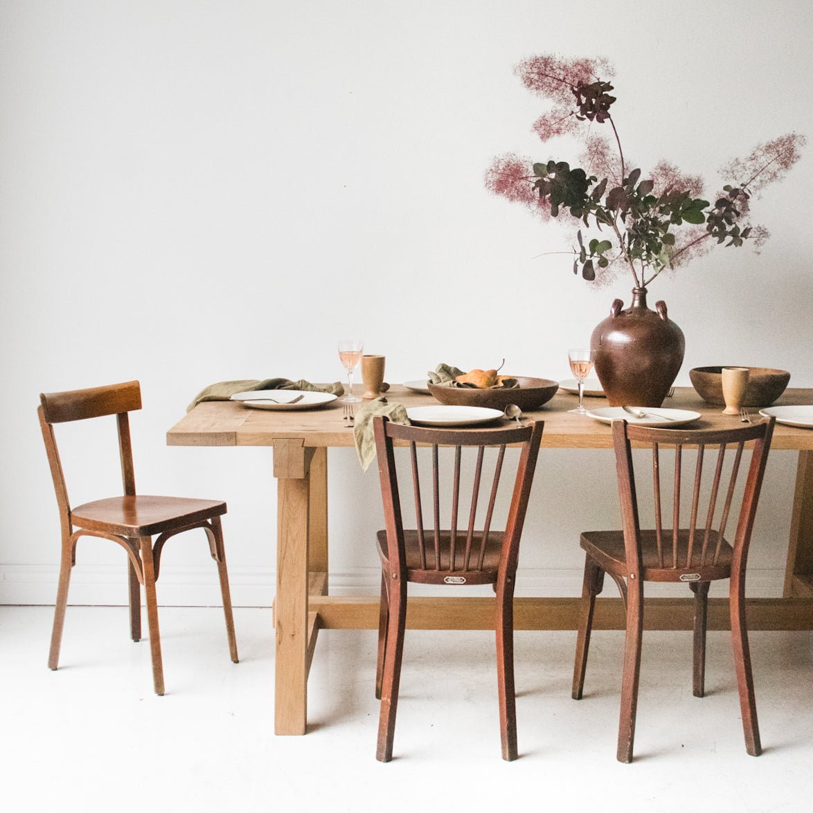 Barn - to - Table Reclaimed Oak Farm Table - elsie green - reclaimed wood furniture