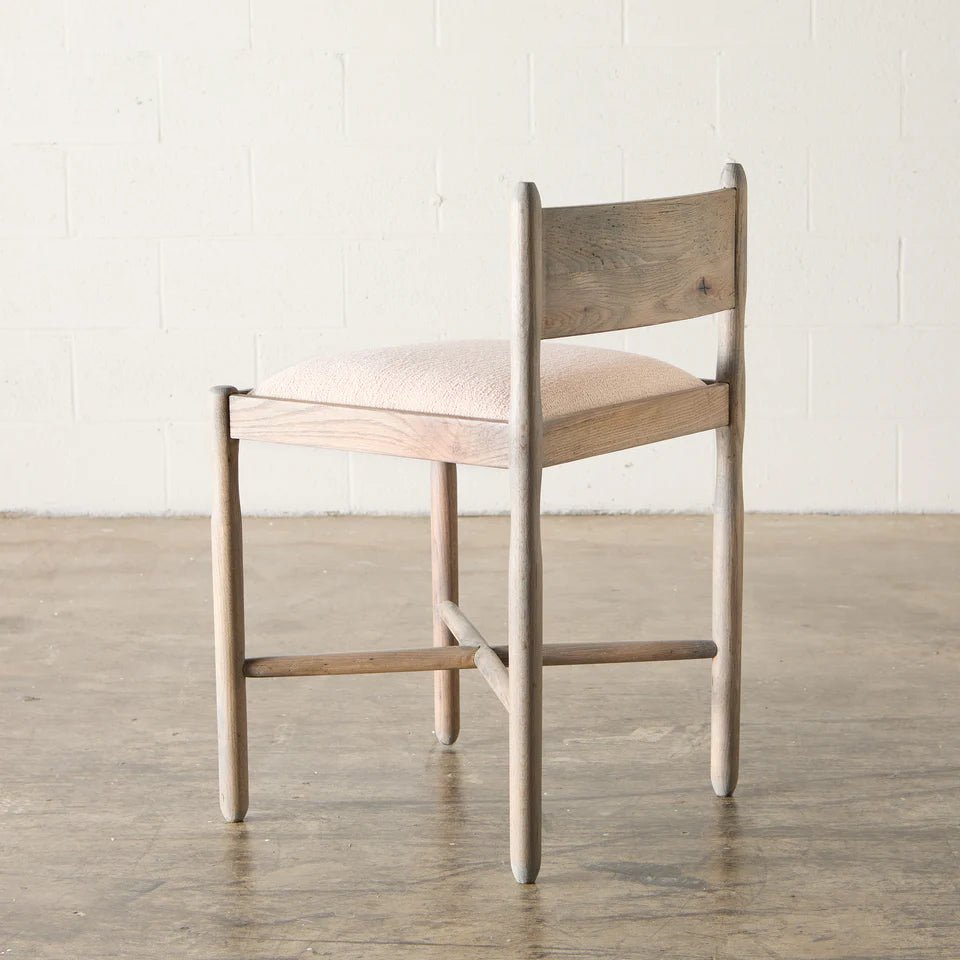 Beam Reclaimed Oak Counter Stool - elsie green - reclaimed wood furniture