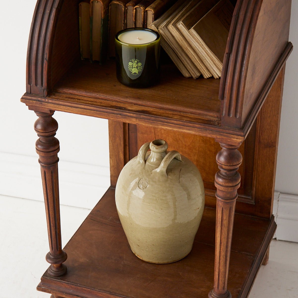 Bedside Table with Tambor Door - elsie green - furniture