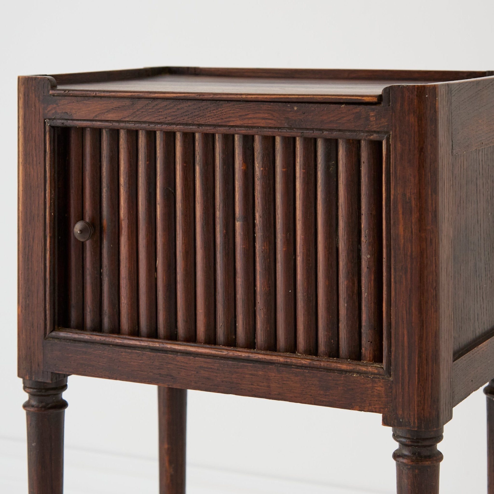 Bedside Table with Tambor Door - elsie green - furniture