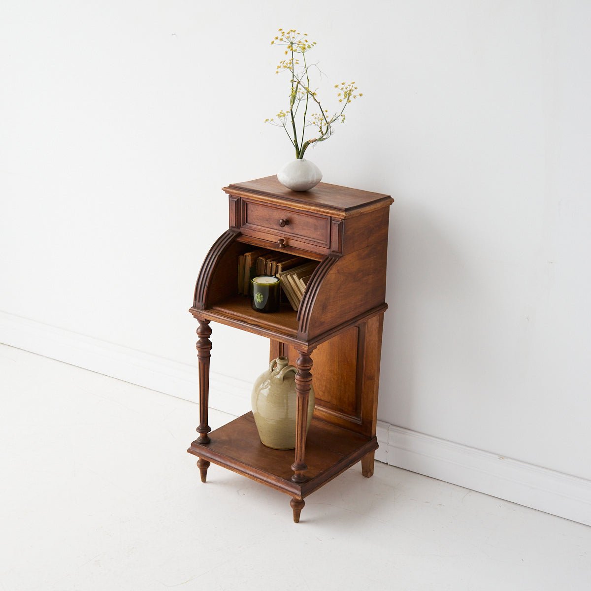 Bedside Table with Tambor Door - elsie green - furniture