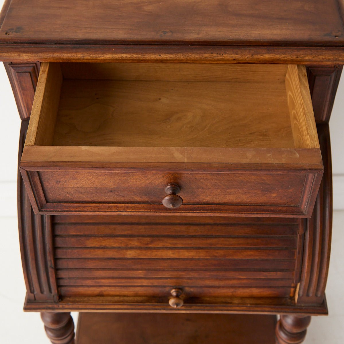 Bedside Table with Tambor Door - elsie green - furniture