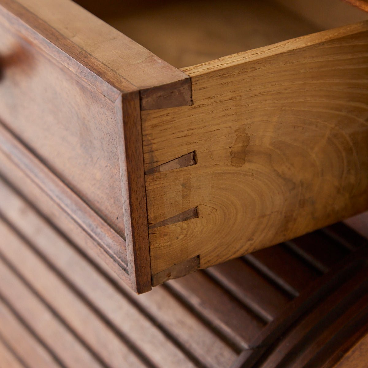 Bedside Table with Tambor Door - elsie green - furniture