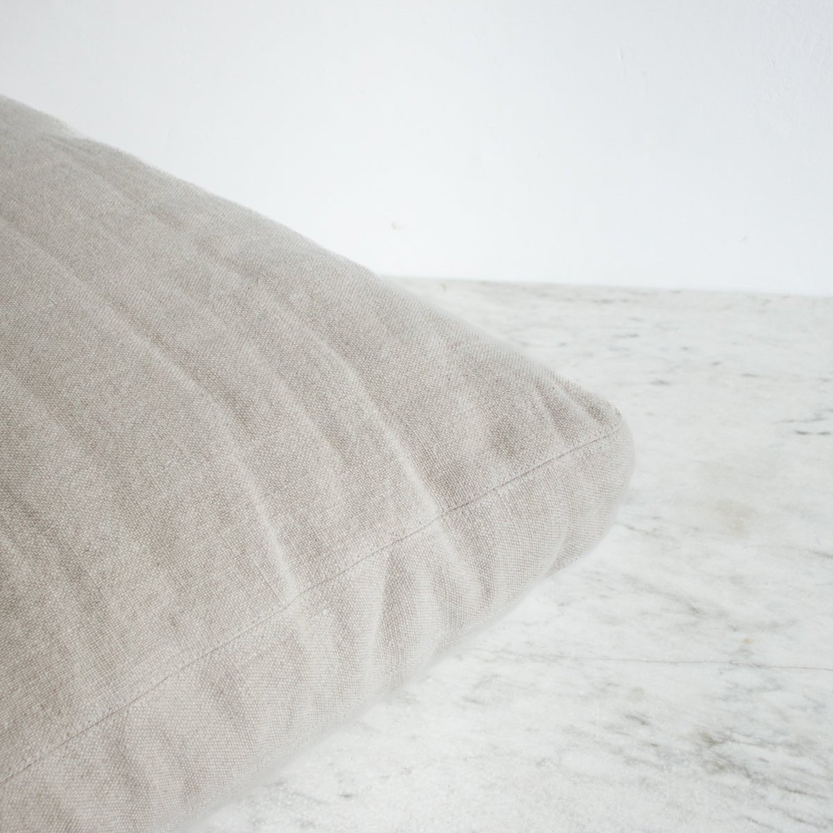 Belgian Linen Floor Pillow - elsie green - Textiles