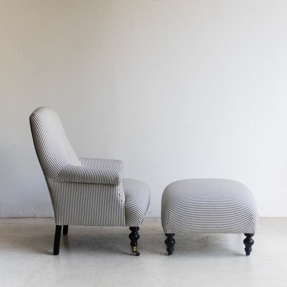 Bellecour Arm Chair and Ottoman - elsie green - Furniture