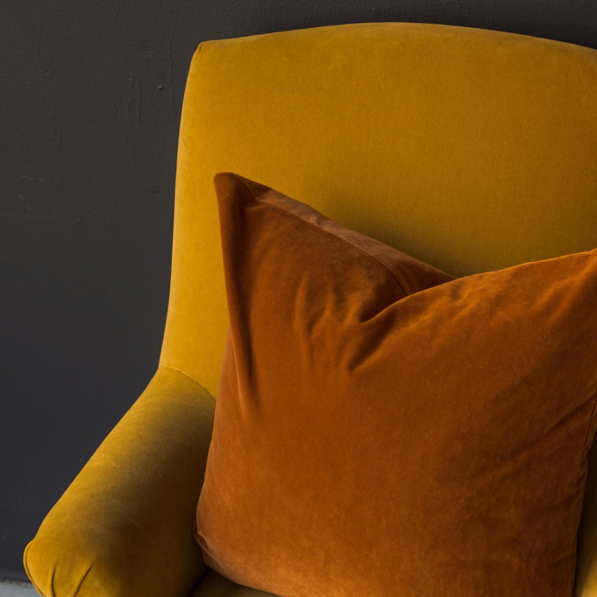 Bellecour Arm Chair | Emile Velvet Caramel - elsie green - Furniture