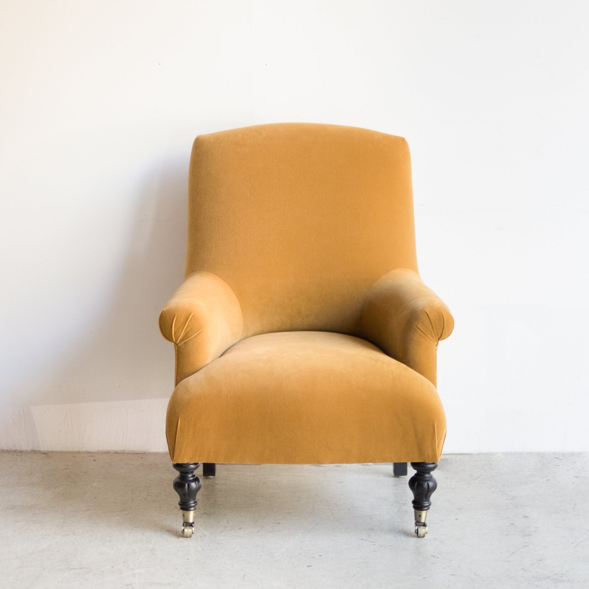 Bellecour Arm Chair | Emile Velvet Caramel - elsie green - Furniture