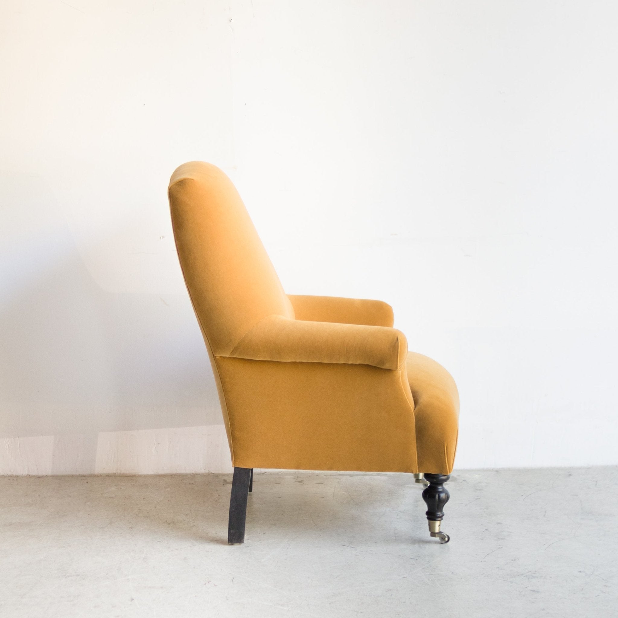 Bellecour Arm Chair | Emile Velvet Caramel - elsie green - Furniture