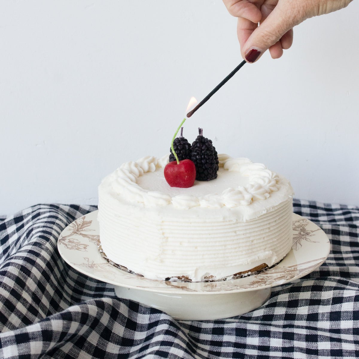 Berry Birthday Candle Set Of 10 - elsie green - decor