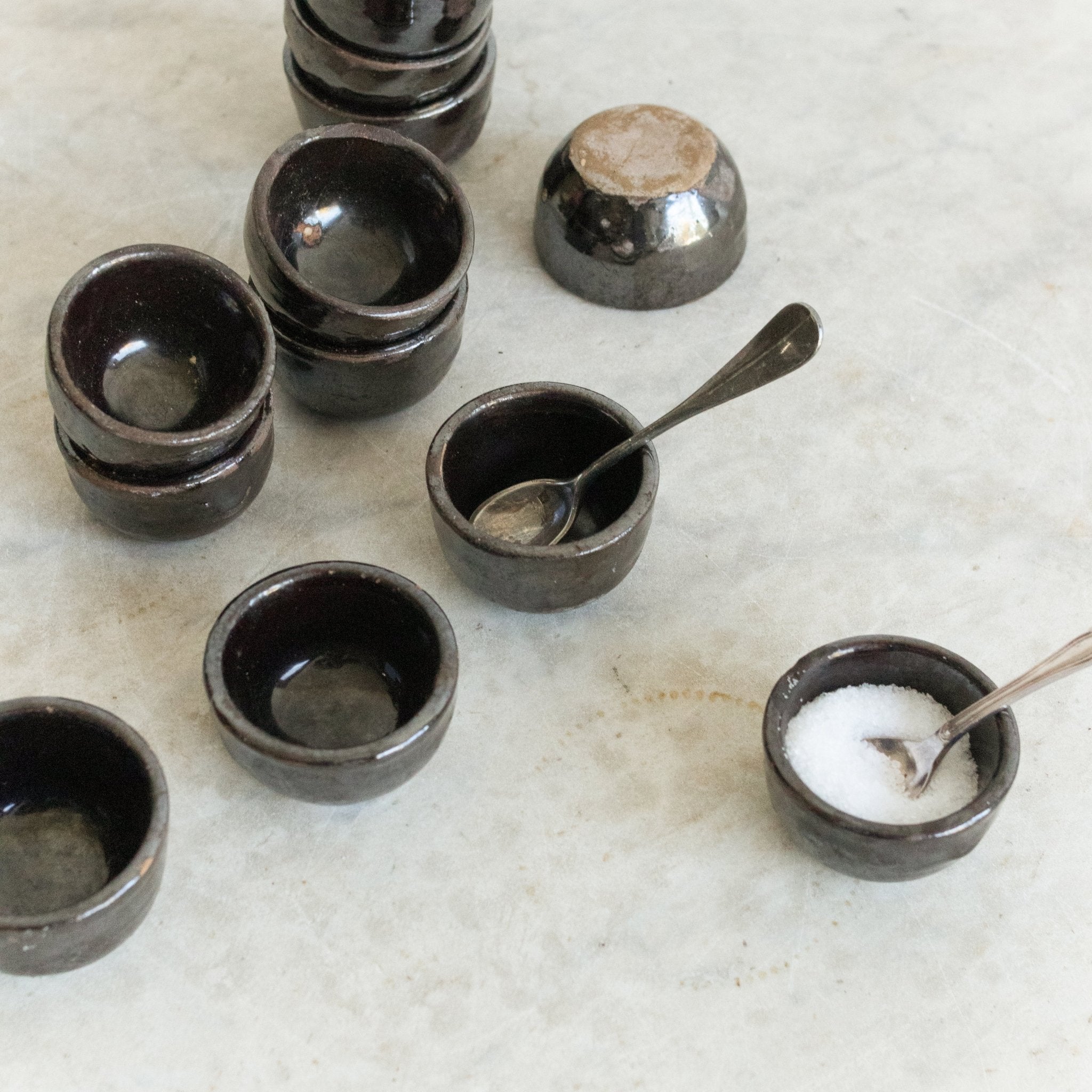 Black Escargot Pot Set Of 10 - elsie green - The French Kitchen