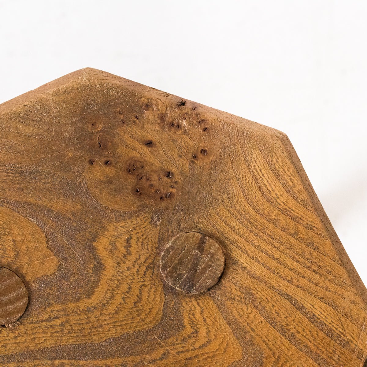 Black Walnut Tripod Stool - elsie green - furniture