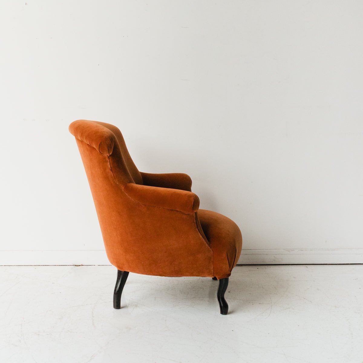 Block Print Crapaud Chair | Copper Velvet - elsie green - furniture