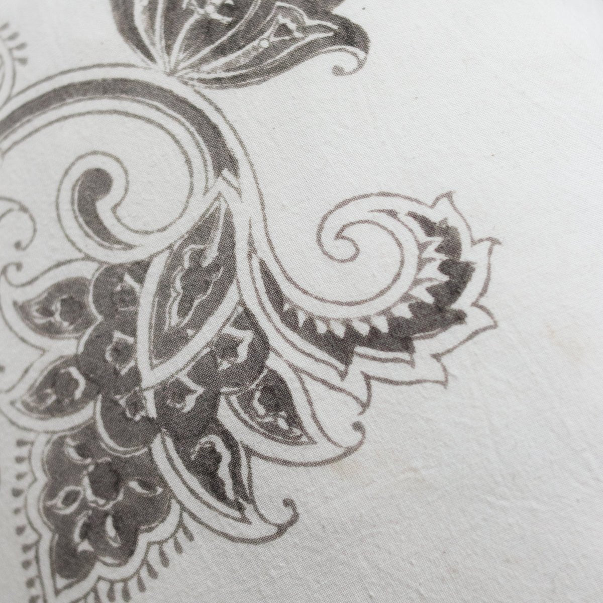 Block Print Petite Lumbar with Brass Zipper | Paris - elsie green - Textiles