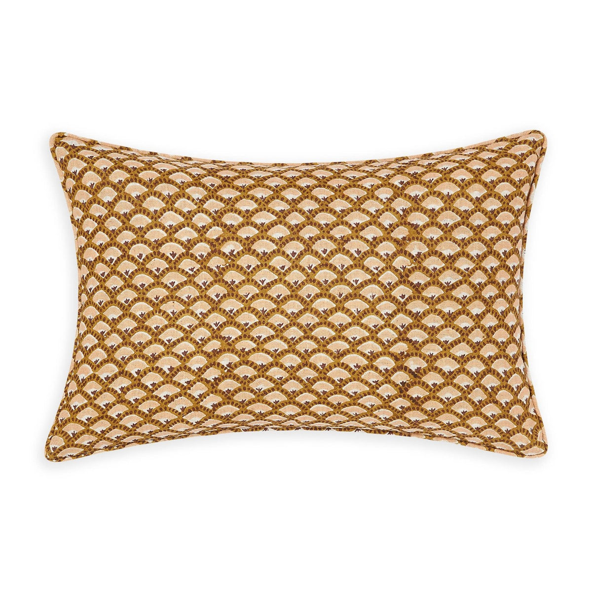 Block Print Pillow Cover | Foret Saffron - elsie green - Textiles