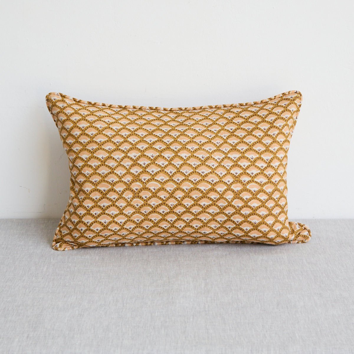 Block Print Pillow Cover | Foret Saffron - elsie green - Textiles