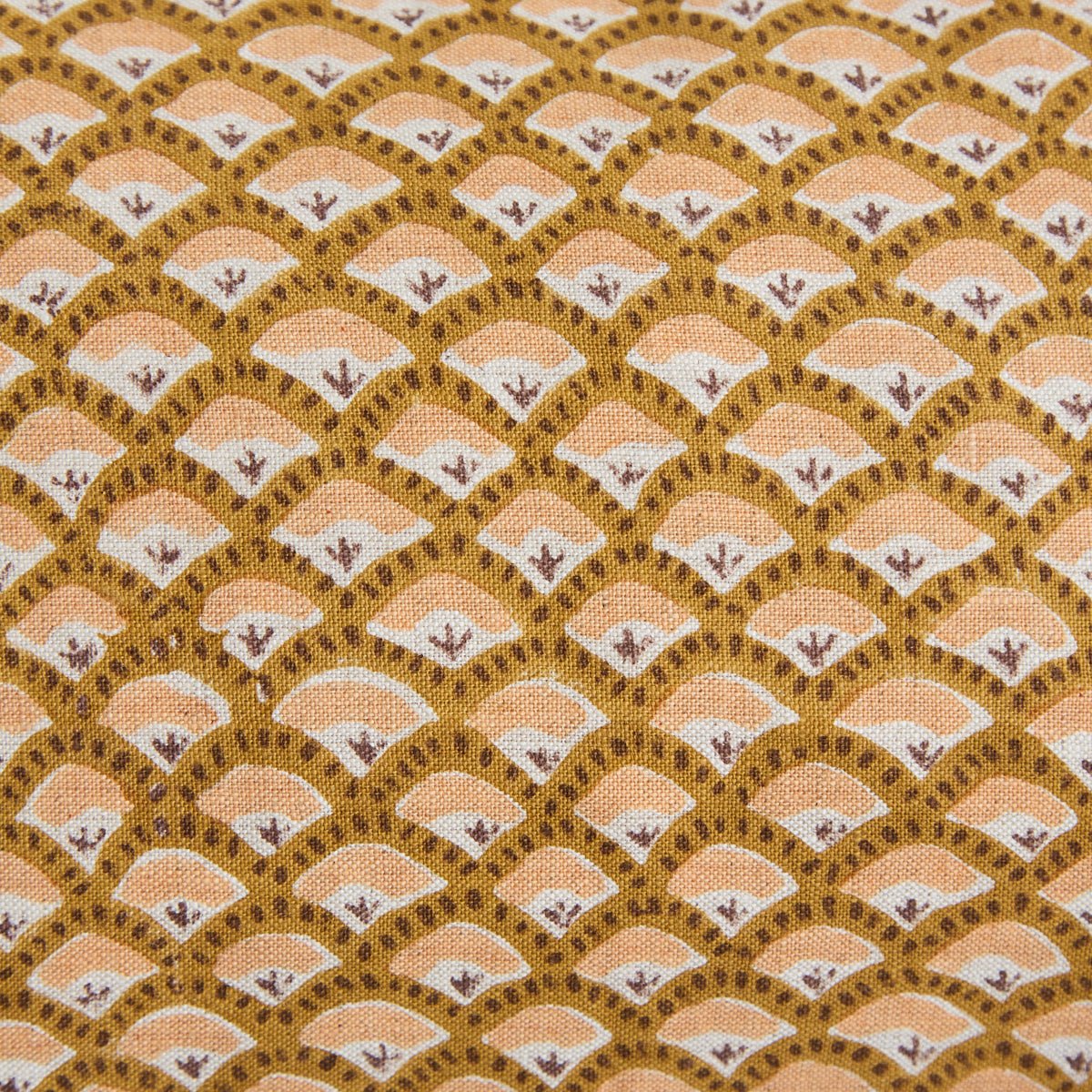 Block Print Pillow Cover | Foret Saffron - elsie green - Textiles