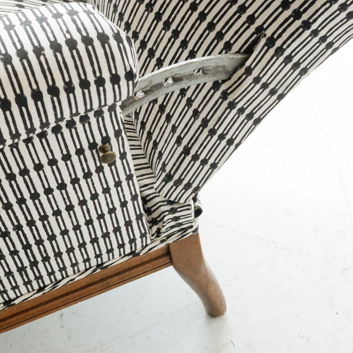 Block Print Reclining Arm Chair | Erica Tanov Jacobsen - elsie green - Furniture