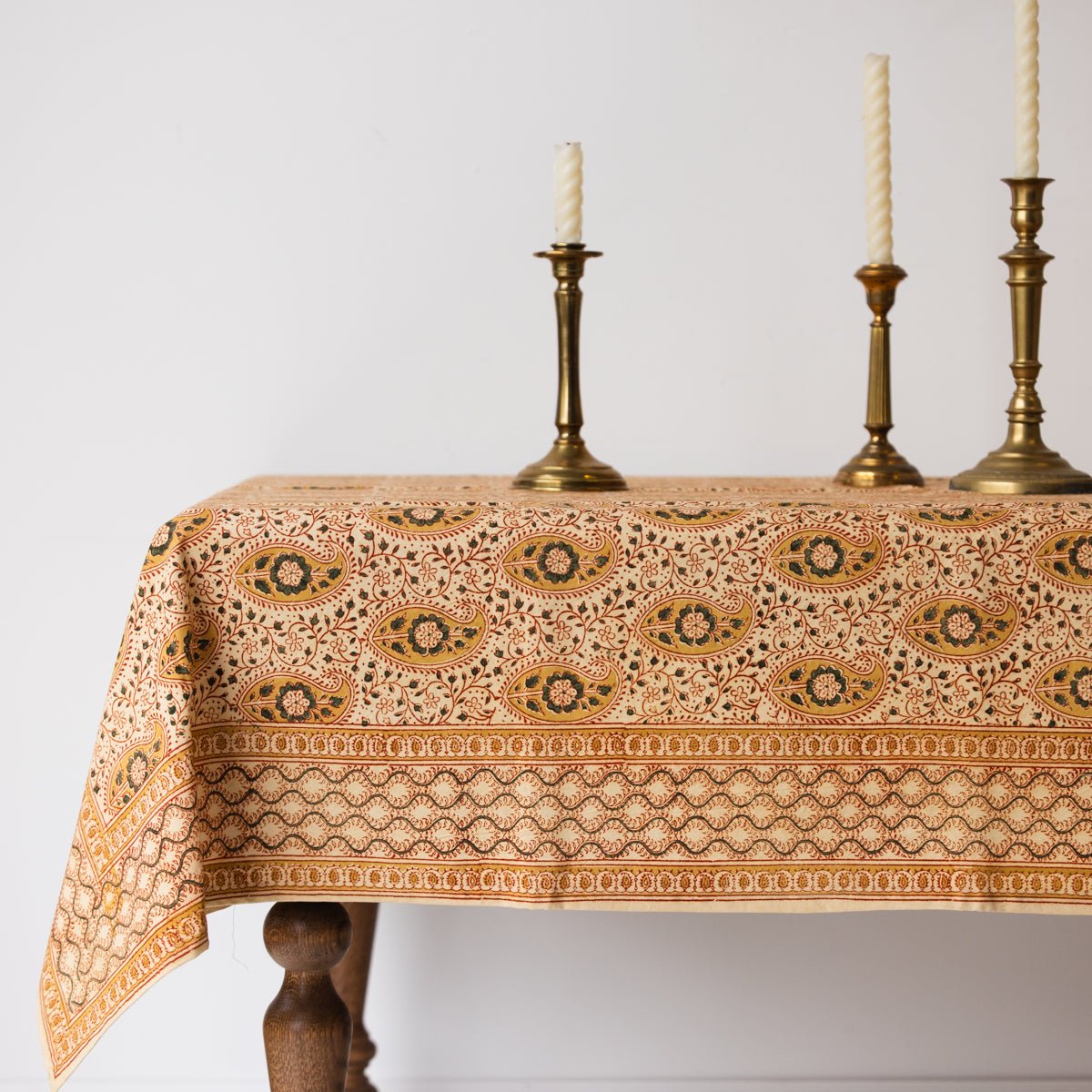 Block Print Tablecloth - elsie green - textiles