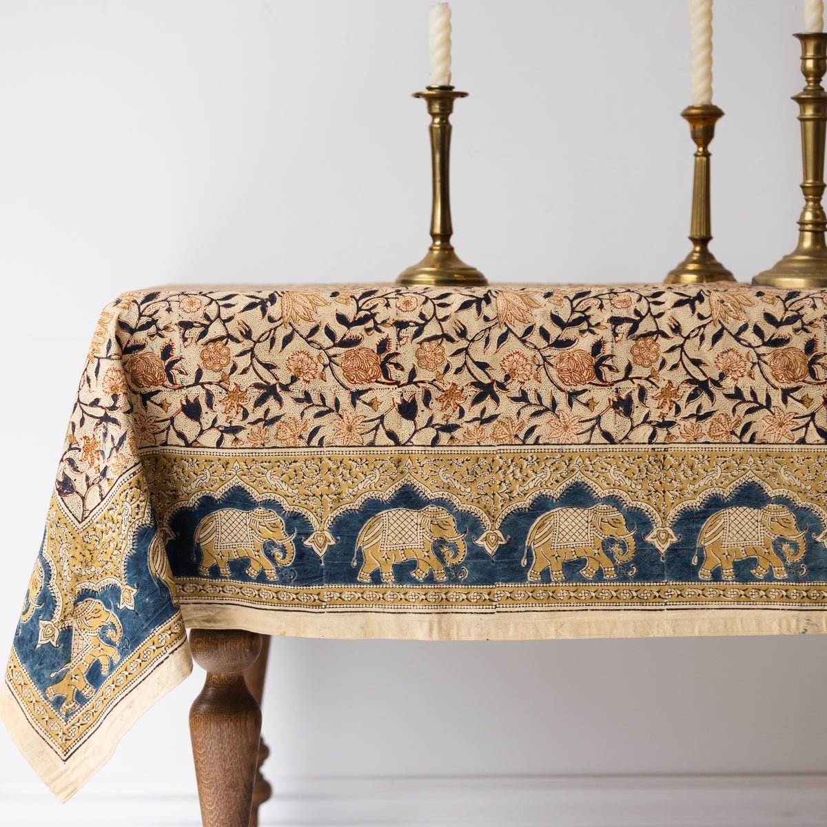 Block Print Tablecloth - elsie green - textiles