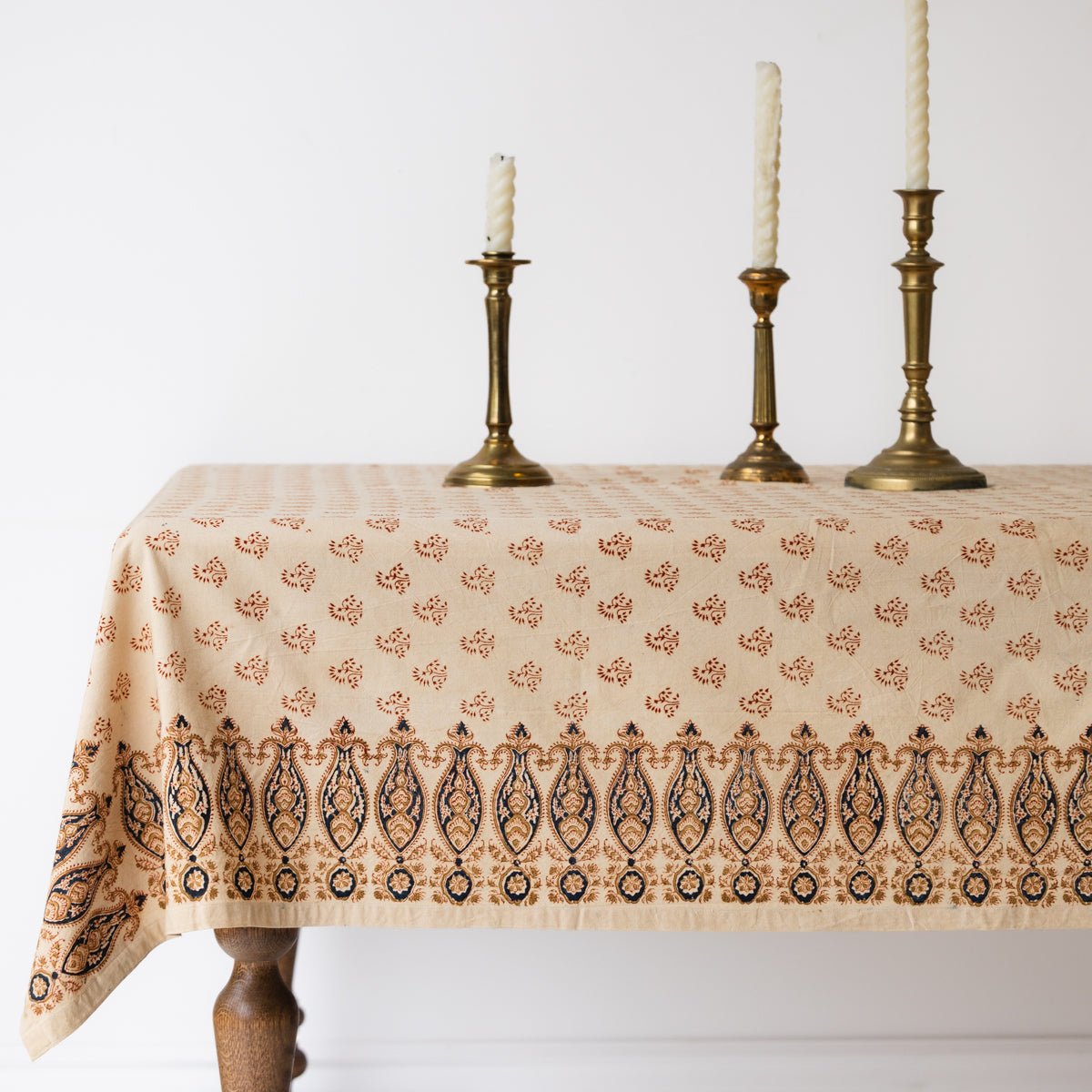Block Print Tablecloth - elsie green - textiles