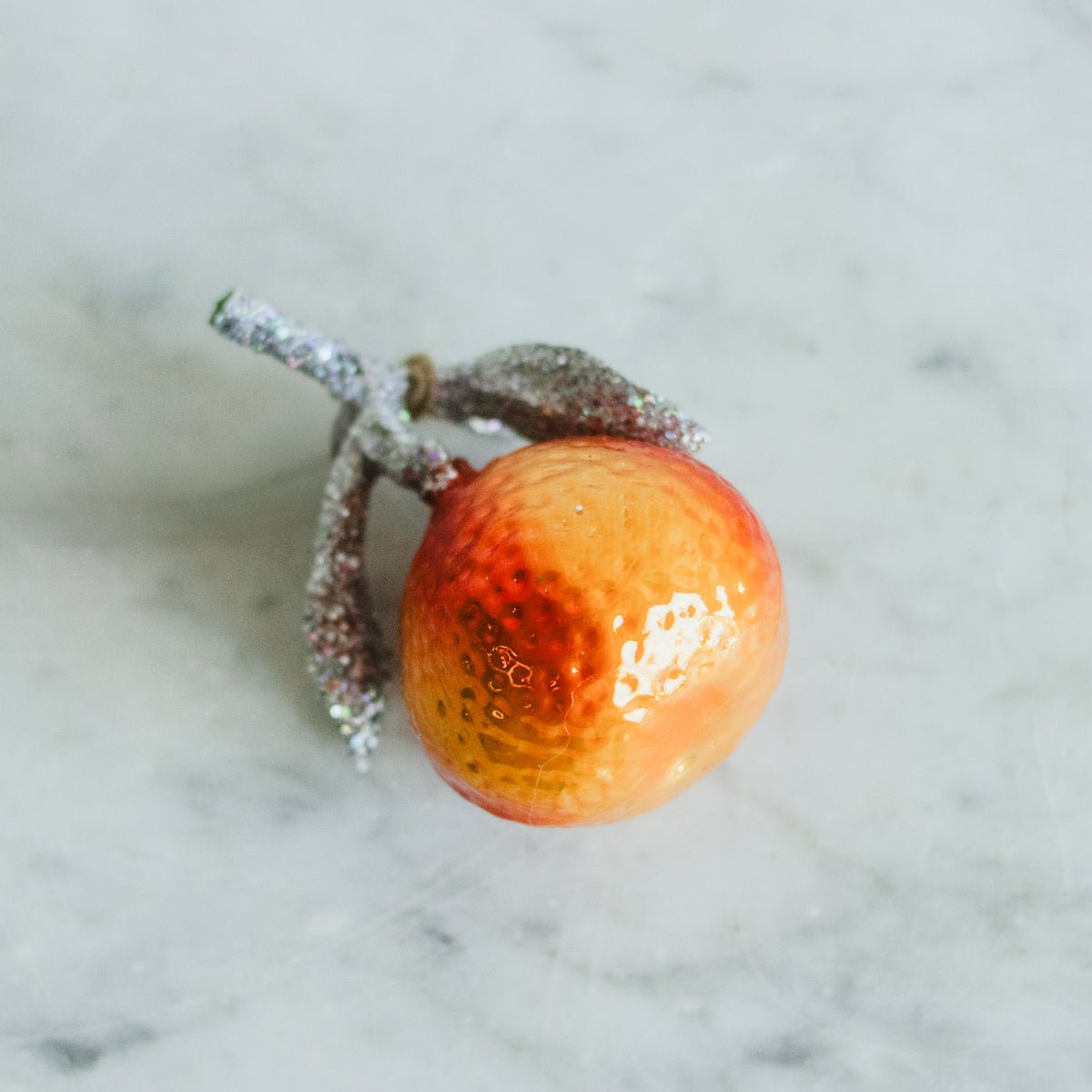 Blown Glass Tangerine Ornament - elsie green - decor