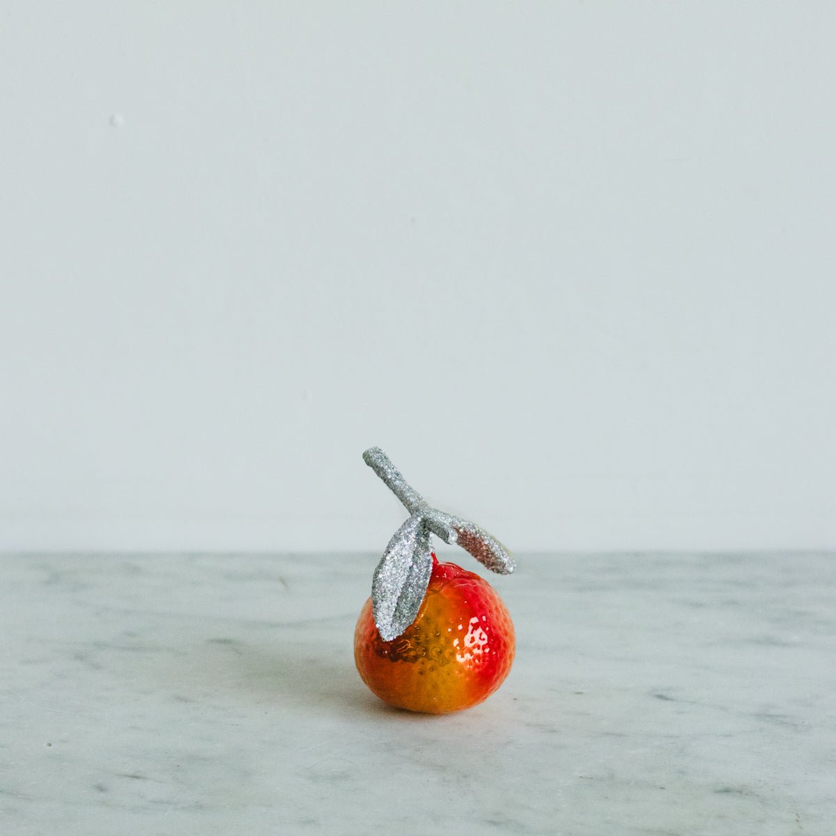 Blown Glass Tangerine Ornament - elsie green - decor