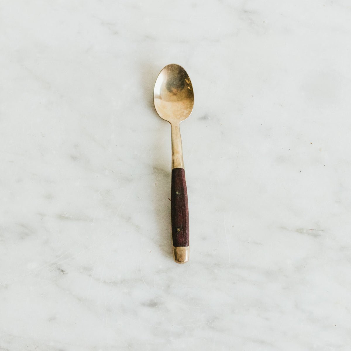 Brass and Wood Spoon Set of 6 - elsie green - the french kitchen