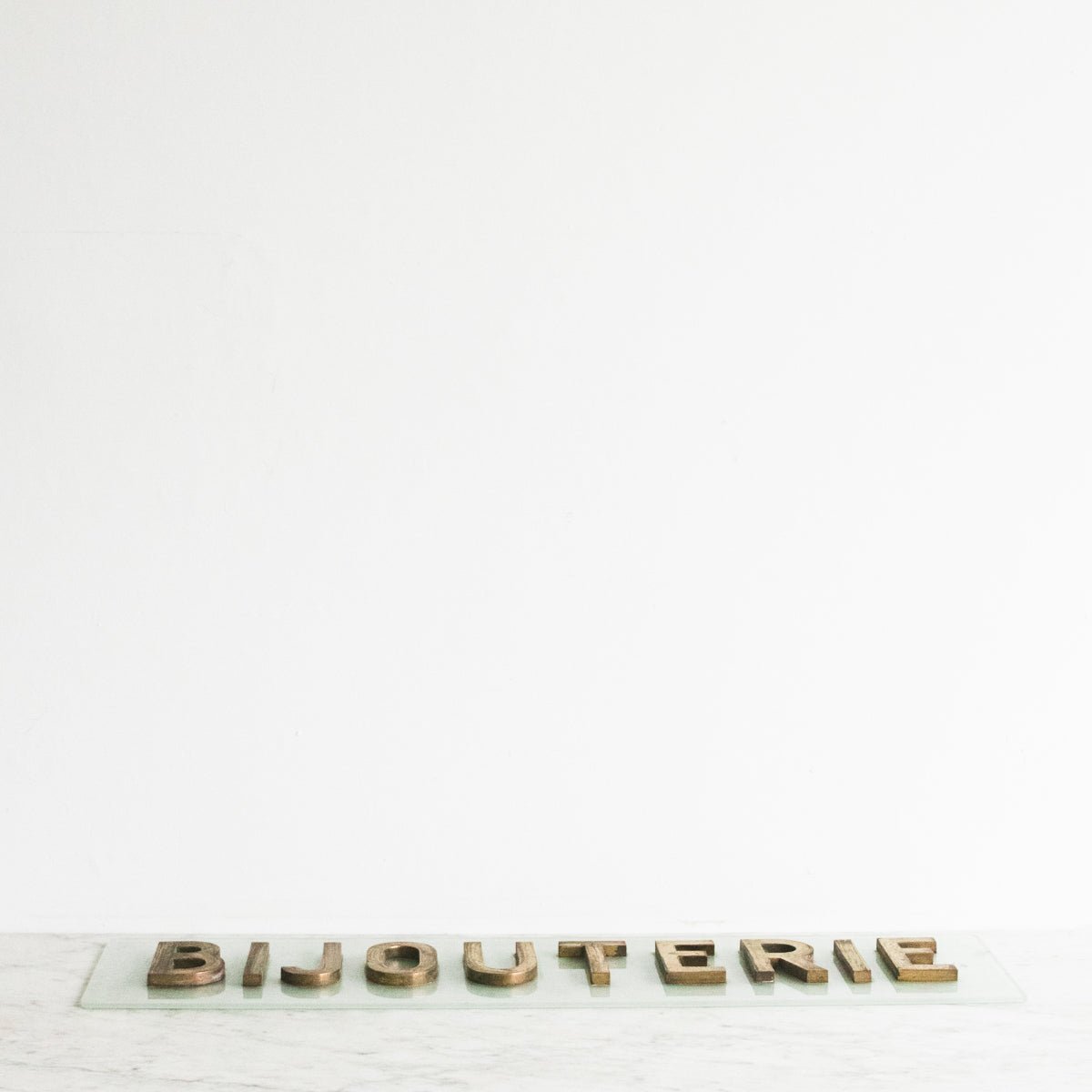 Brass Bijouterie Sign - elsie green - art