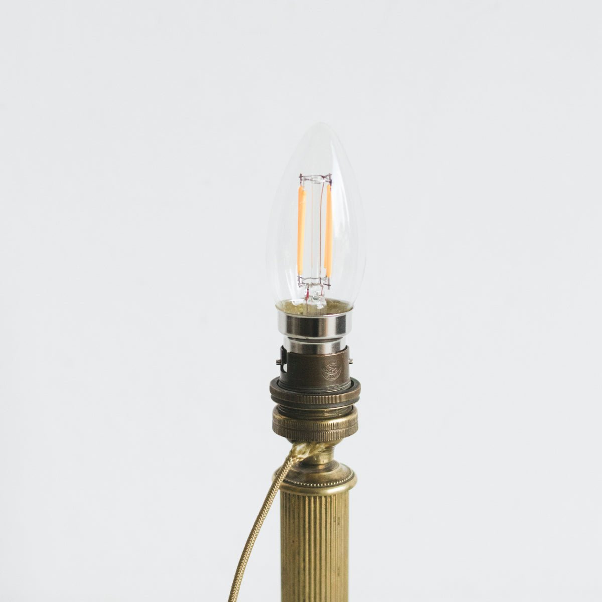 Brass Candlestick Lamp - elsie green - Decor