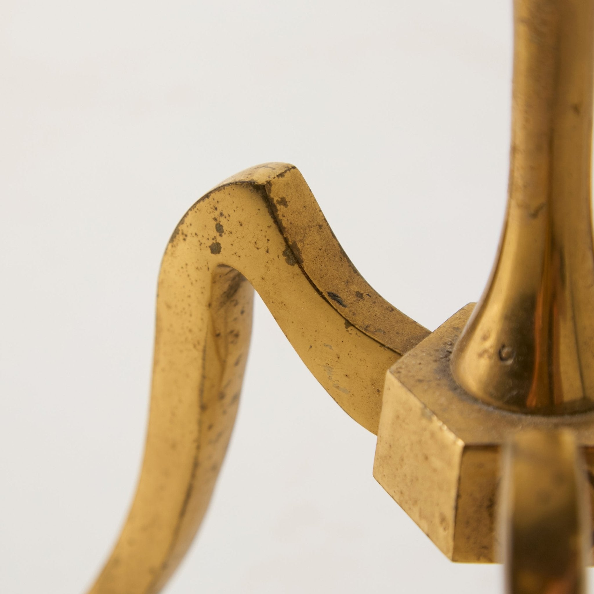 Brass Floor Lamp with Botanical Shade - elsie green - decor