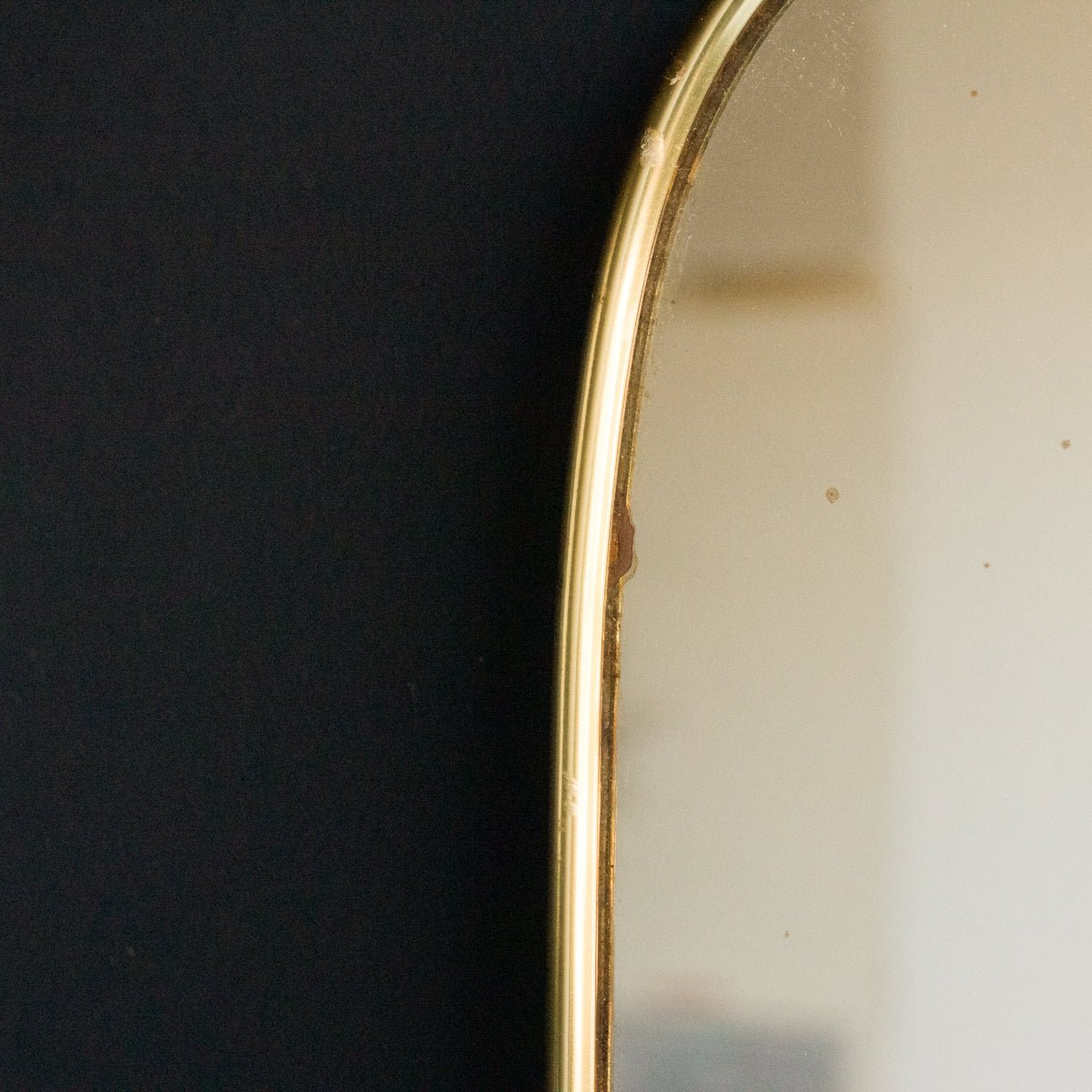 Brass Frame Mid - century Mirror - elsie green - decor