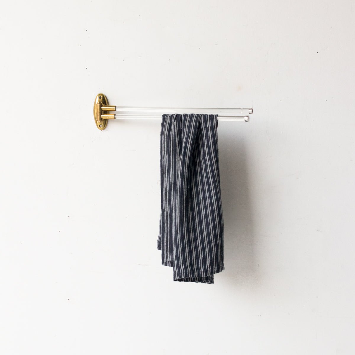 Brass & Glass Towel Bar - elsie green - decor
