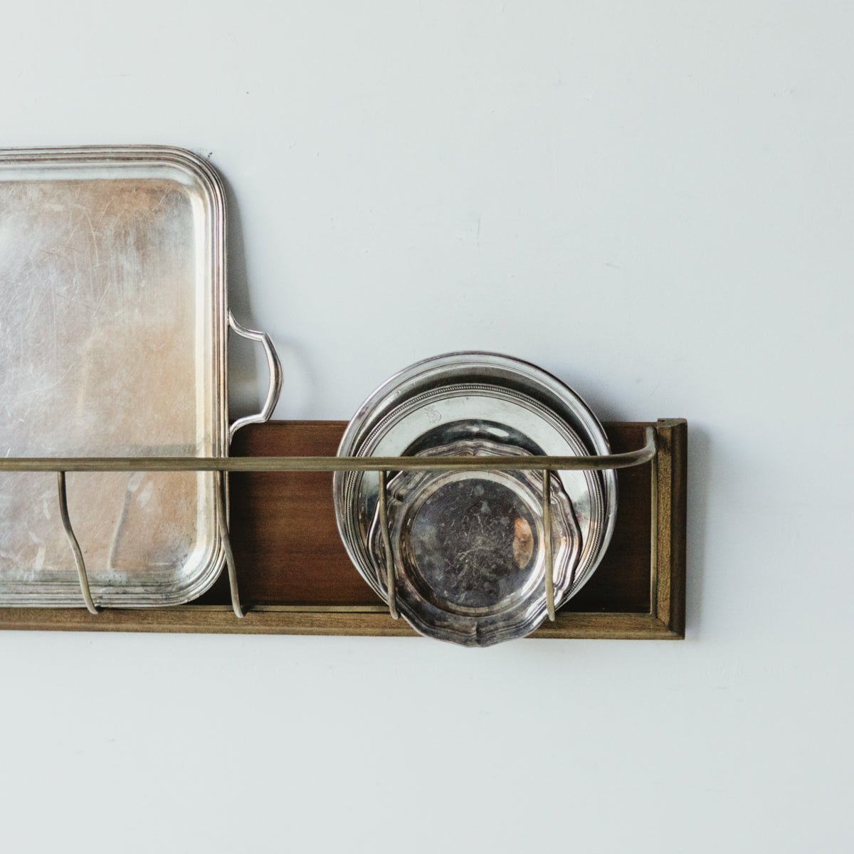 Brass & Oak Baguette Rack - elsie green - decor