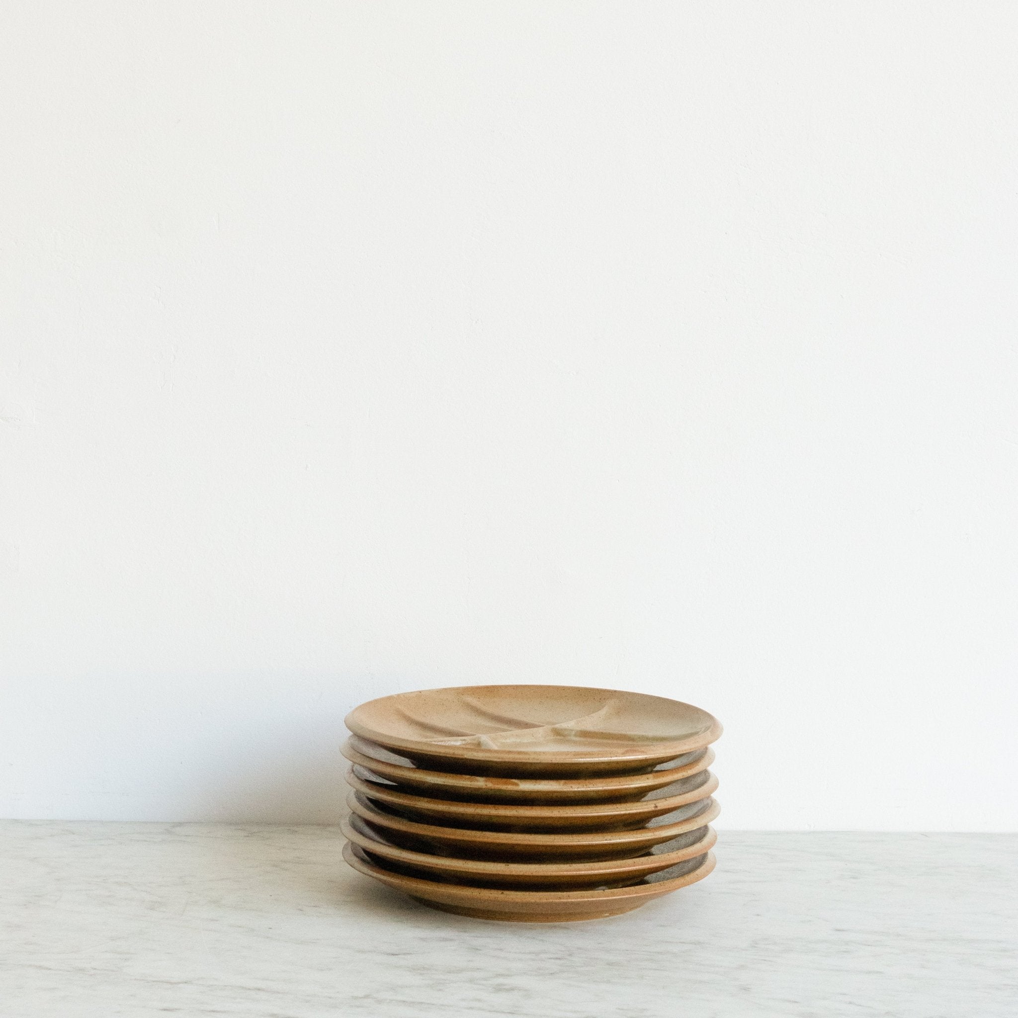 Brenne Divided Stoneware Plate Set Of 6 - elsie green - The French Kitchen