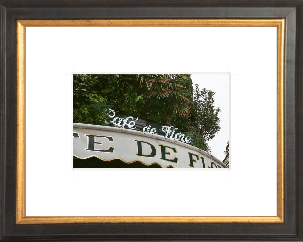 Café de Flore Paris Printed Photograph - elsie green - Art