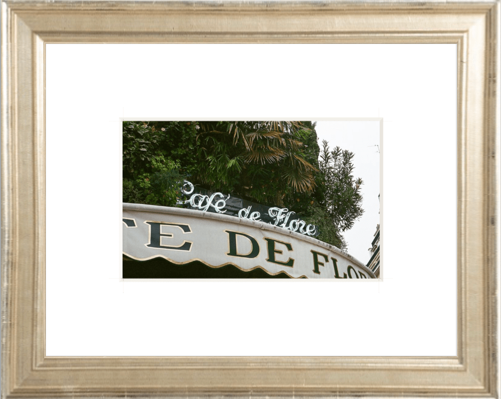 Café de Flore Paris Printed Photograph - elsie green - Art