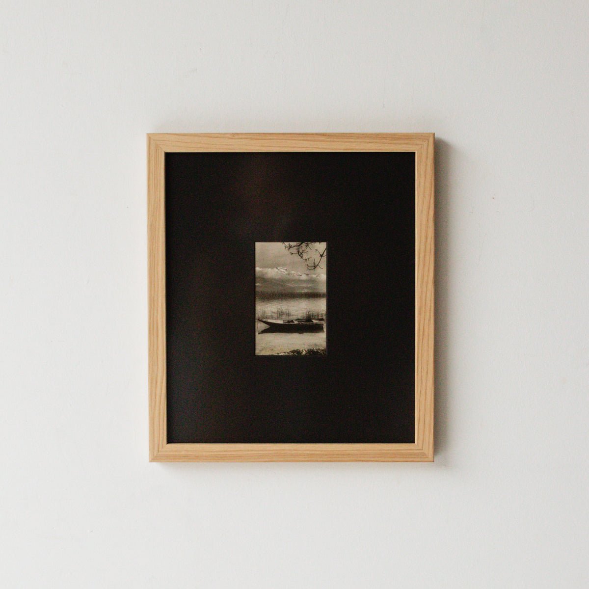 Canoe in Mountain Pond Photograph - elsie green - art