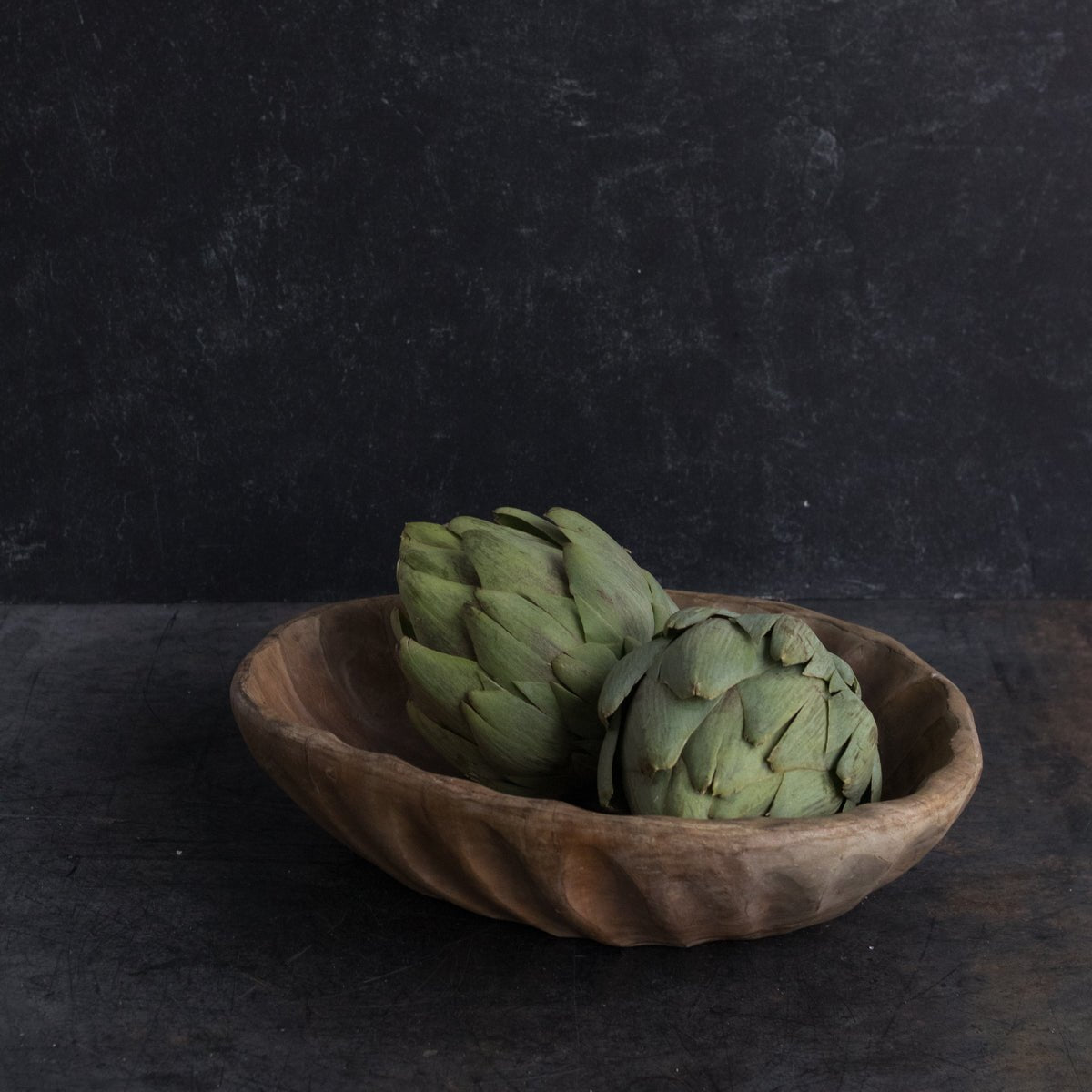 Carved Wood Bowl - elsie green - the french kitchen