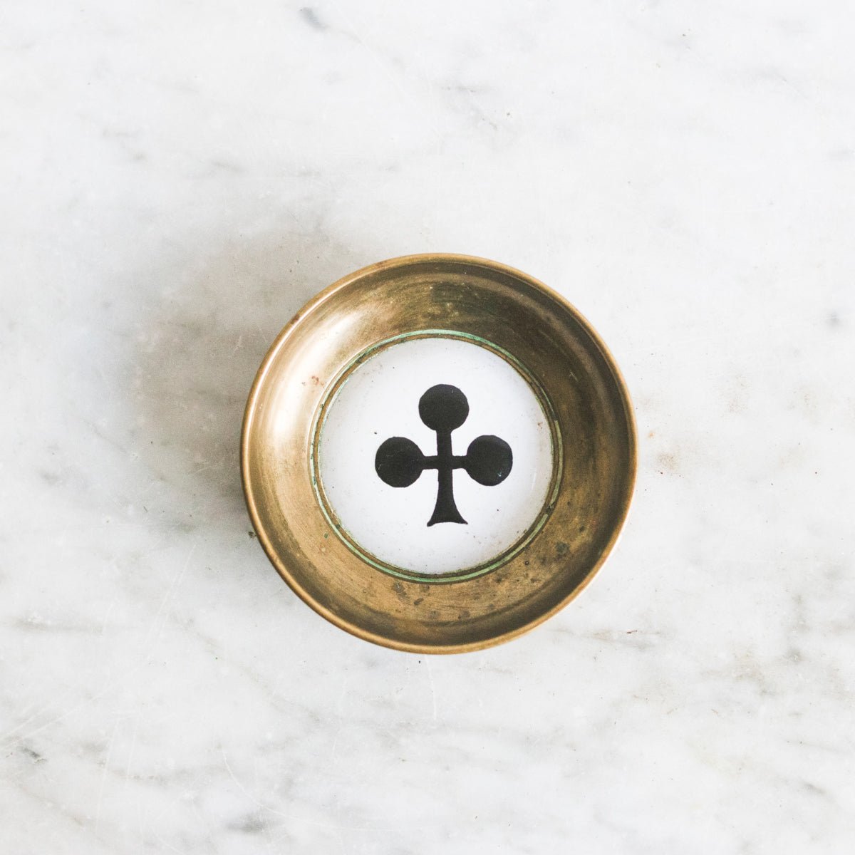 Cast Brass Vide Poche With Spade - elsie green - decor