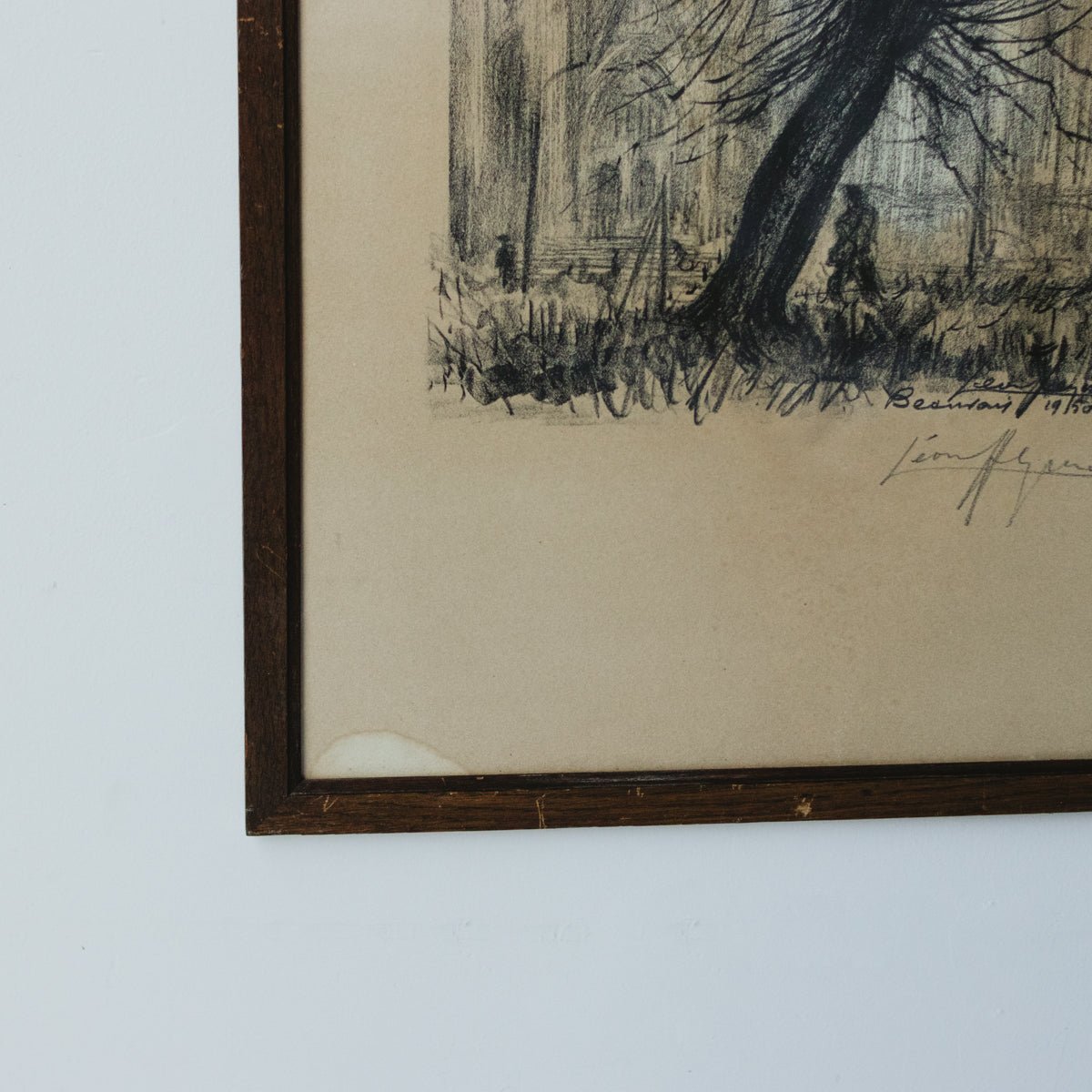 Cathedral with Barren Tree Drawing - elsie green - art