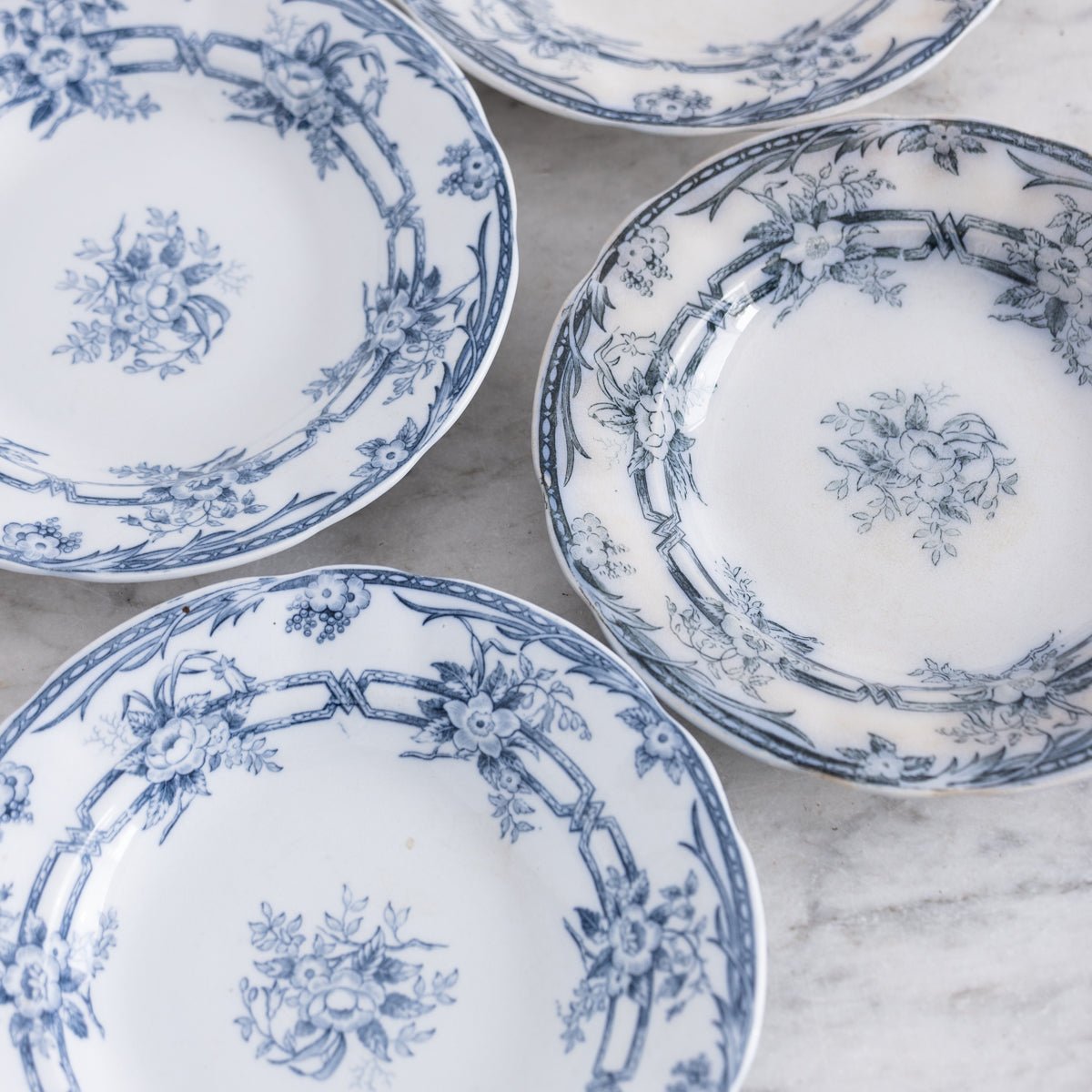 Ceres Flow Blue Transferware Bowl Set of 4 - elsie green - the french kitchen