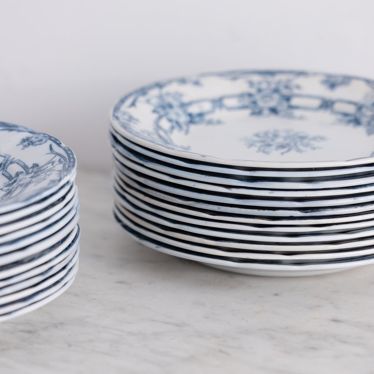 Ceres Flow Blue Transferware Dinner Plate Set of 4 - elsie green - the french kitchen