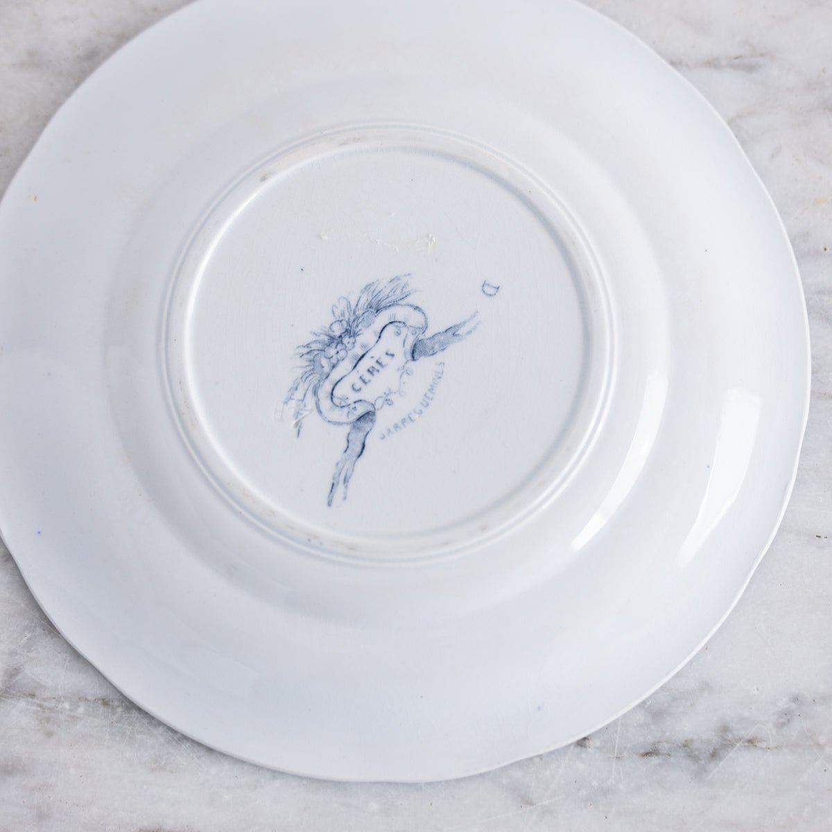 Ceres Flow Blue Transferware Salad Plate Set of 4 - elsie green - the french kitchen