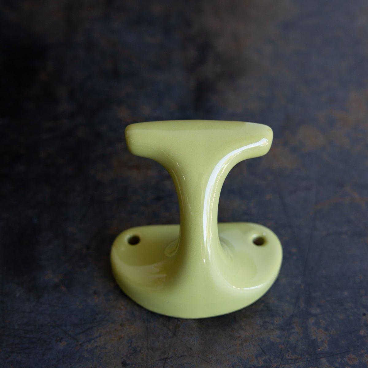 Chartreuse Porcelain Towel Hook - elsie green - decor