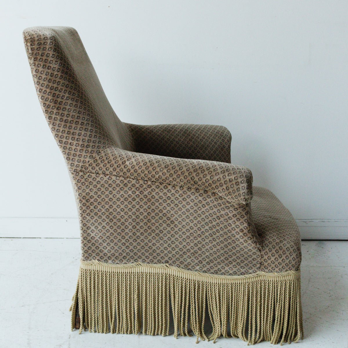 Chenille Napoleon Arm Chair - elsie green - furniture